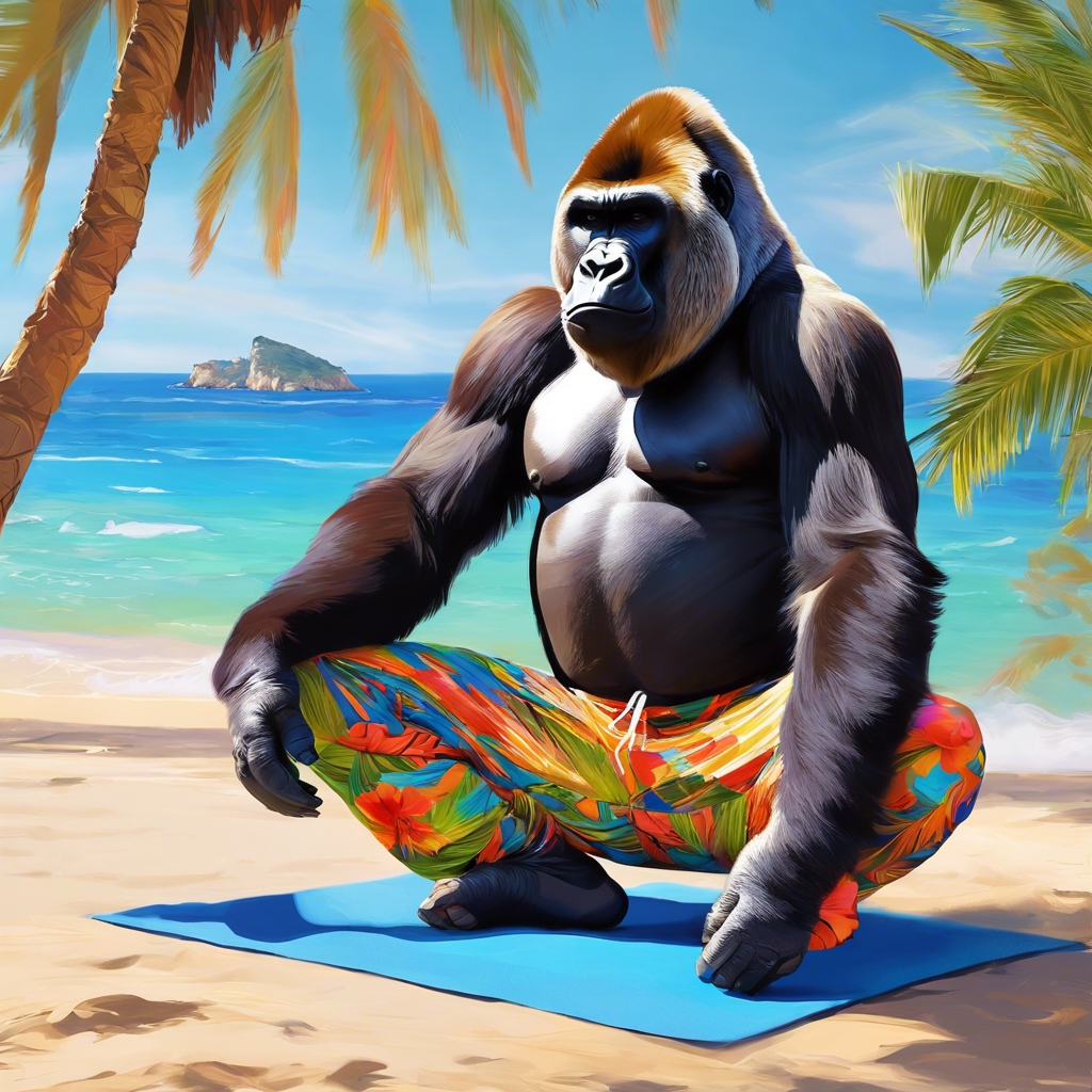 SILVERBACK-GORILLA-YOGA-IBIZA-MATHMANMAGAZINE-IGOR-BEUKER