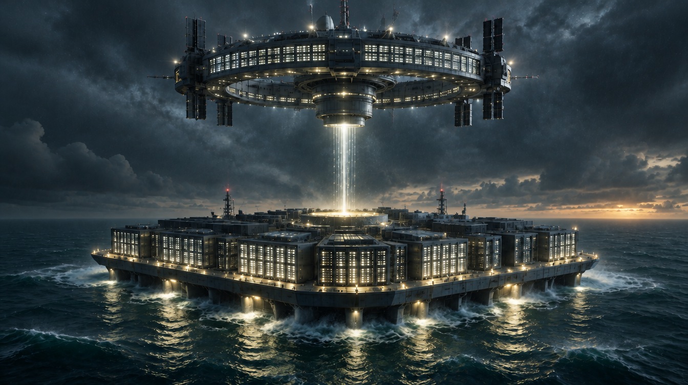 Offshore Data Centers 2030 prediction by futurist and keynote speaker Igor Beuker: AI data centers flee to sea and space